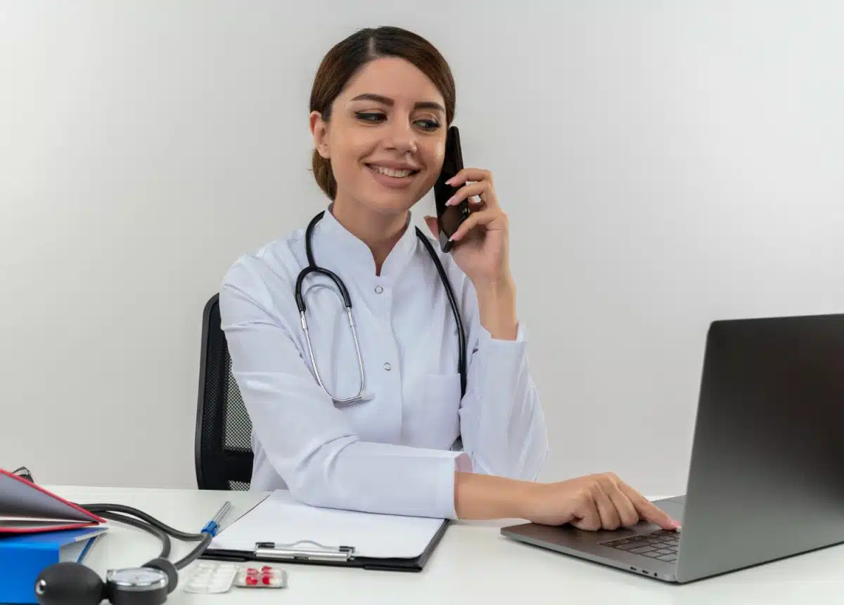 Virtual Medical Receptionist on phone calls of the patient